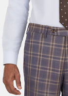 Cincinnati Lilac Checked Pants - SARTORO855