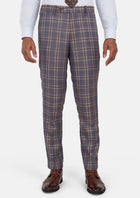 Cincinnati Lilac Checked Pants - SARTORO899