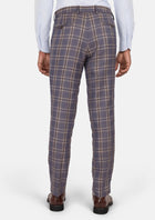 Cincinnati Lilac Checked Pants - SARTORO661