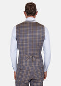 Cincinnati Lilac Checked Vest - SARTORO