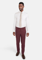 Claret Red Pants - SARTORO936