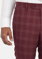 Claret Red Pants - SARTORO649