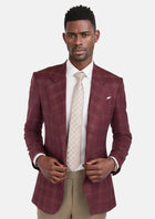 Claret Red Thompson Jacket - SARTORO931