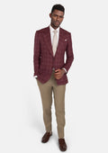 Claret Red Thompson Jacket - SARTORO
