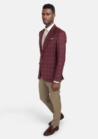 Claret Red Thompson Jacket - SARTORO408