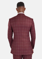 Claret Red Thompson Suit - SARTORO629
