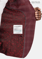 Claret Red Thompson Suit - SARTORO550