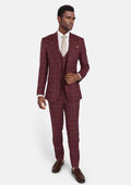Claret Red Thompson Suit - SARTORO