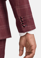 Claret Red Thompson Suit - SARTORO316