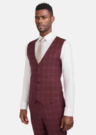 Claret Red Vest - SARTORO993