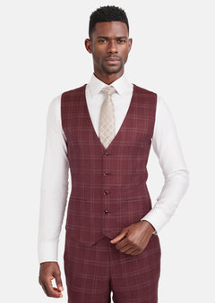 Claret Red Vest - SARTORO