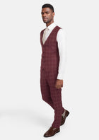 Claret Red Vest - SARTORO579