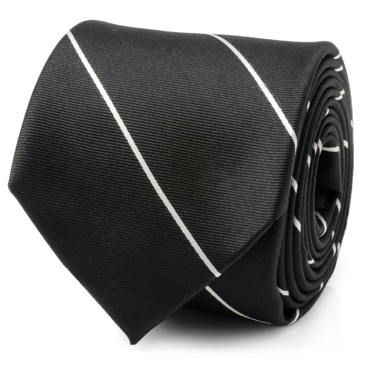 Classic Black Striped Silk Men's Tie - SARTORO187