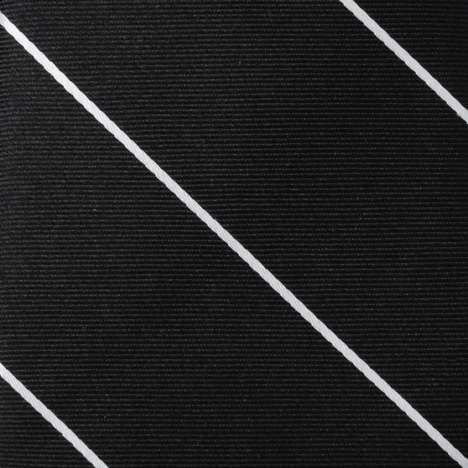 Classic Black Striped Silk Men's Tie - SARTORO69