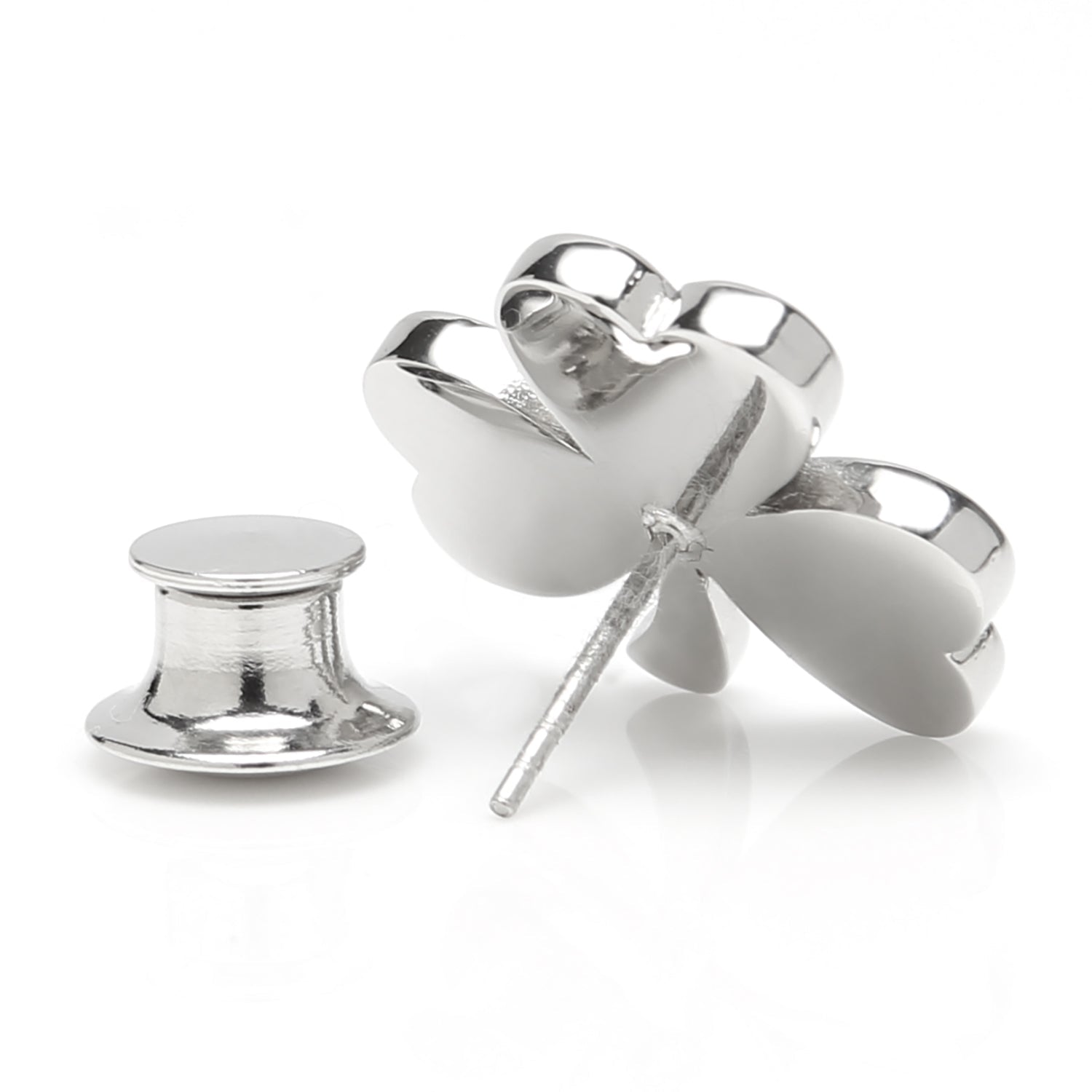 Clover Stainless Steel Lapel Pin - SARTORO376