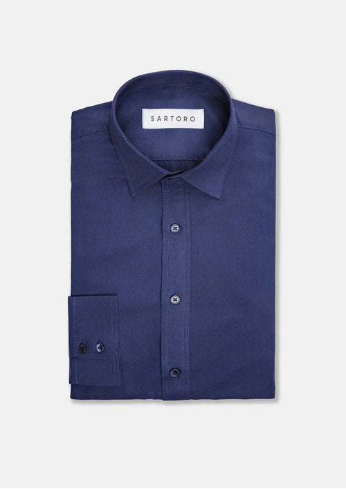 Cobalt Blue Micro Dobby Shirt - SARTORO
