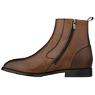 Coffee Brown Zipper Boot - 2656