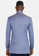 Columbia Blue Sharkskin Ellis Jacket - SARTORO292