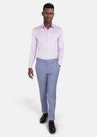 Columbia Blue Sharkskin Pants - SARTORO897