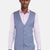 Columbia Blue Sharkskin Vest - SARTORO