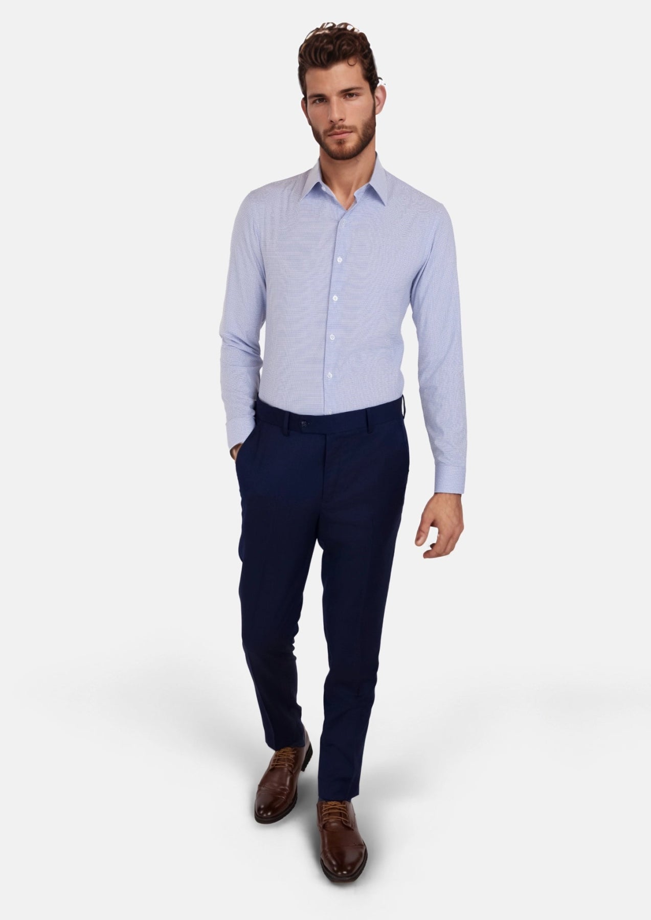 Cool Grey Ultrasoft Bamboo Shirt - SARTORO