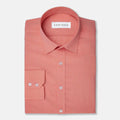 Coral Egyptian Cotton Broadcloth Shirt - SARTORO
