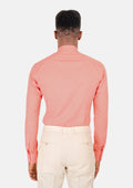Coral Egyptian Cotton Broadcloth Shirt - SARTORO