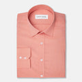 Coral Egyptian Cotton Broadcloth Shirt - SARTORO