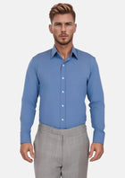Cornflower Blue Aloe Shirt - SARTORO353