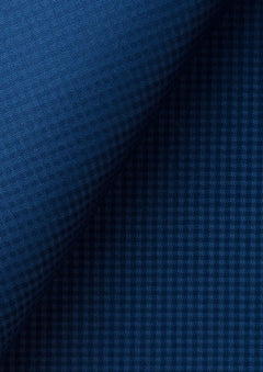 Royal Blue Microcheck