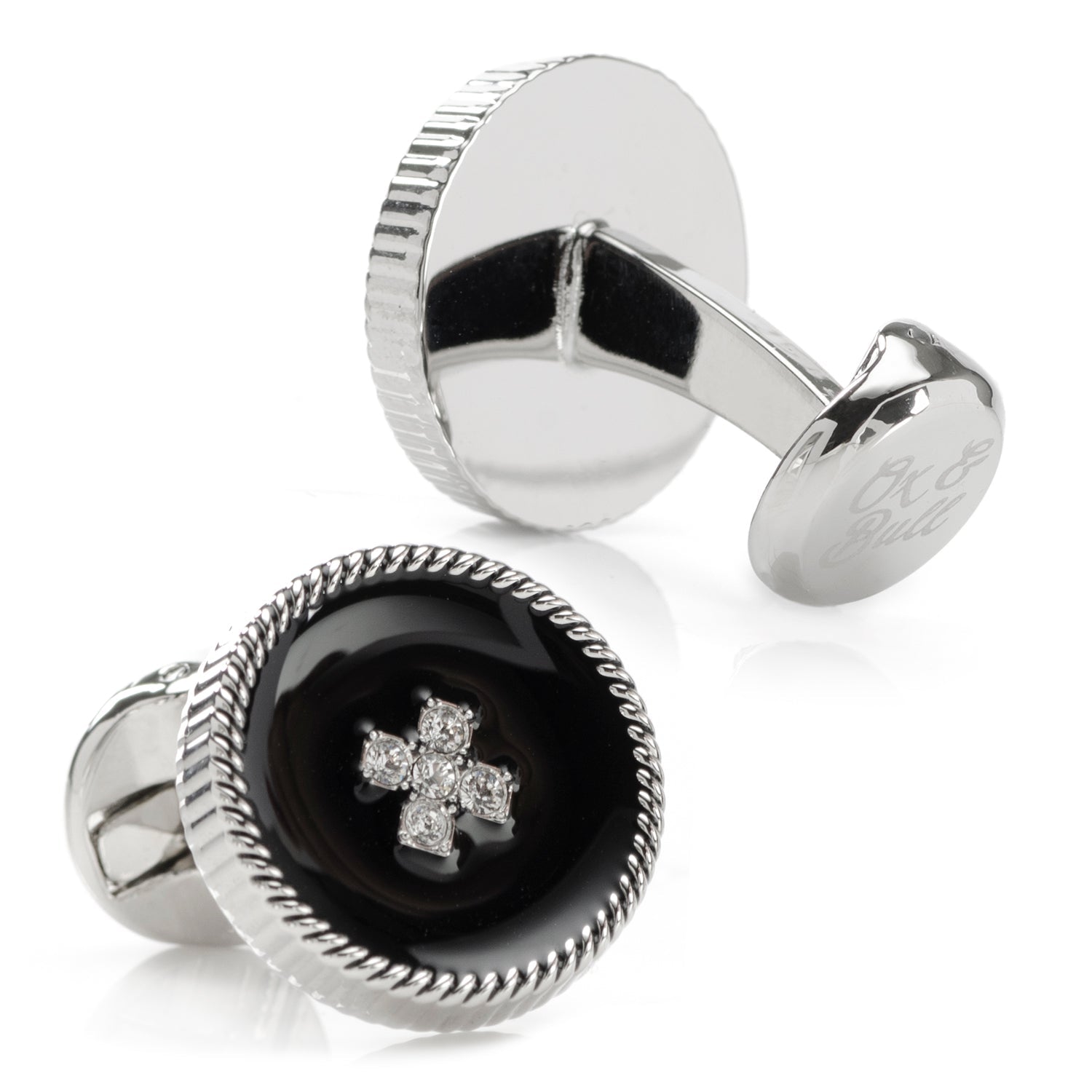 Crystal Button Rope Cufflinks - SARTORO867