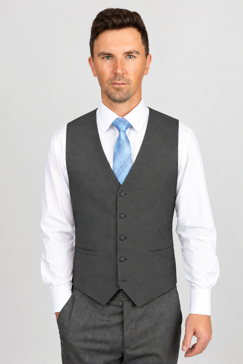 Custom Sourced Luxury Fabric Vest - SARTORO963
