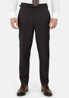 Dark Brown Prince Of Wales Pants - SARTORO771