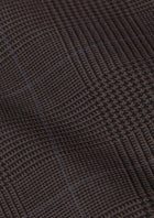 Dark Brown Prince Of Wales Vest - SARTORO555