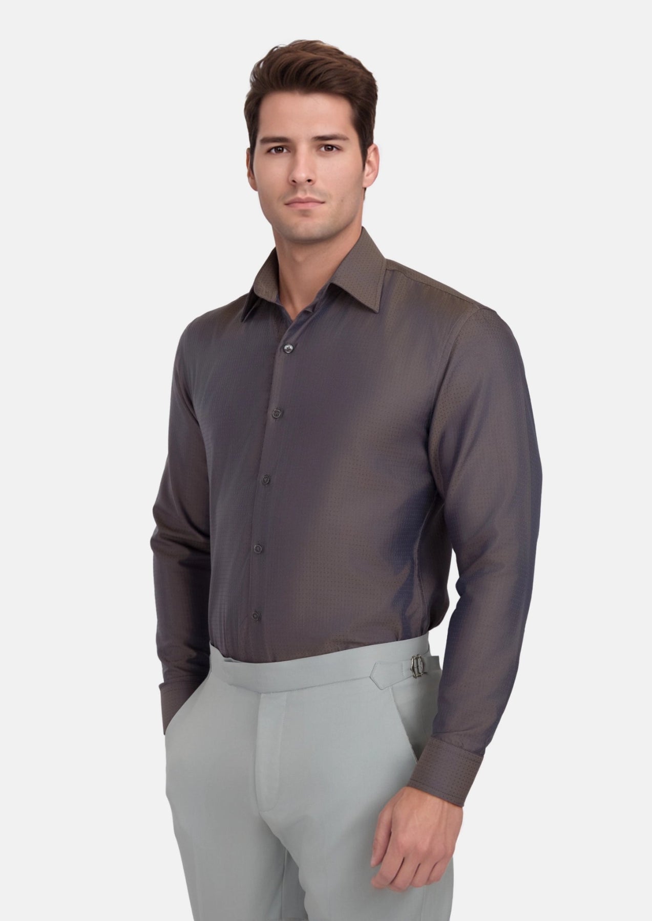 Dark Brown Shirt - SARTORO
