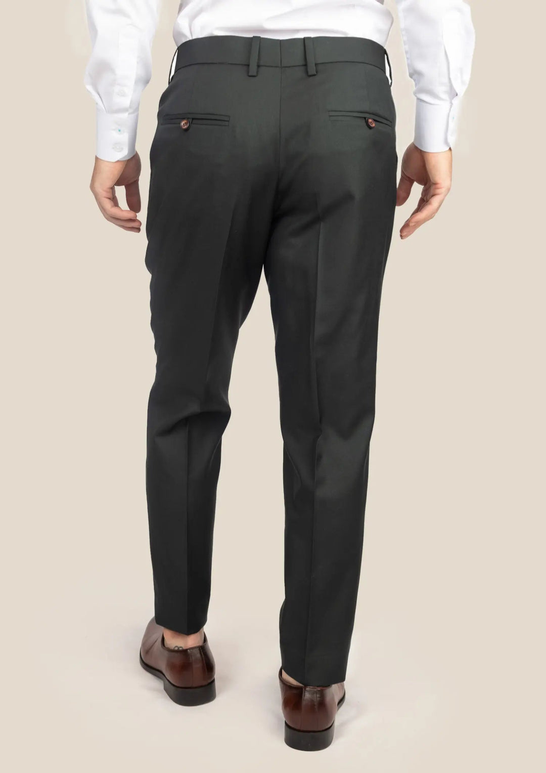 Dark Green Twill Pants - SARTORO