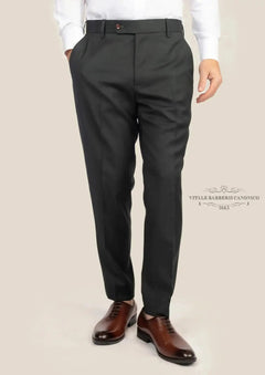 Dark Green Twill Pants - SARTORO