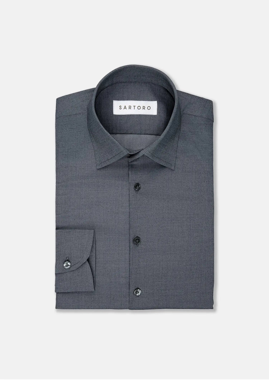 Dark Grey Ultrasoft Bamboo Shirt - SARTORO