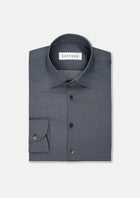 Dark Grey Ultrasoft Bamboo Shirt - SARTORO154