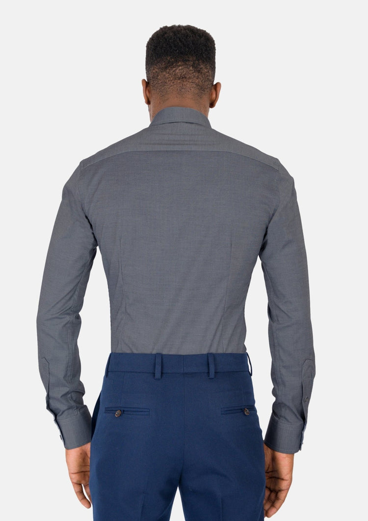 Dark Grey Ultrasoft Bamboo Shirt - SARTORO622