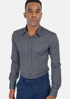 Dark Grey Ultrasoft Bamboo Shirt - SARTORO621