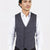 Dark Grey Windowpane Vest - SARTORO