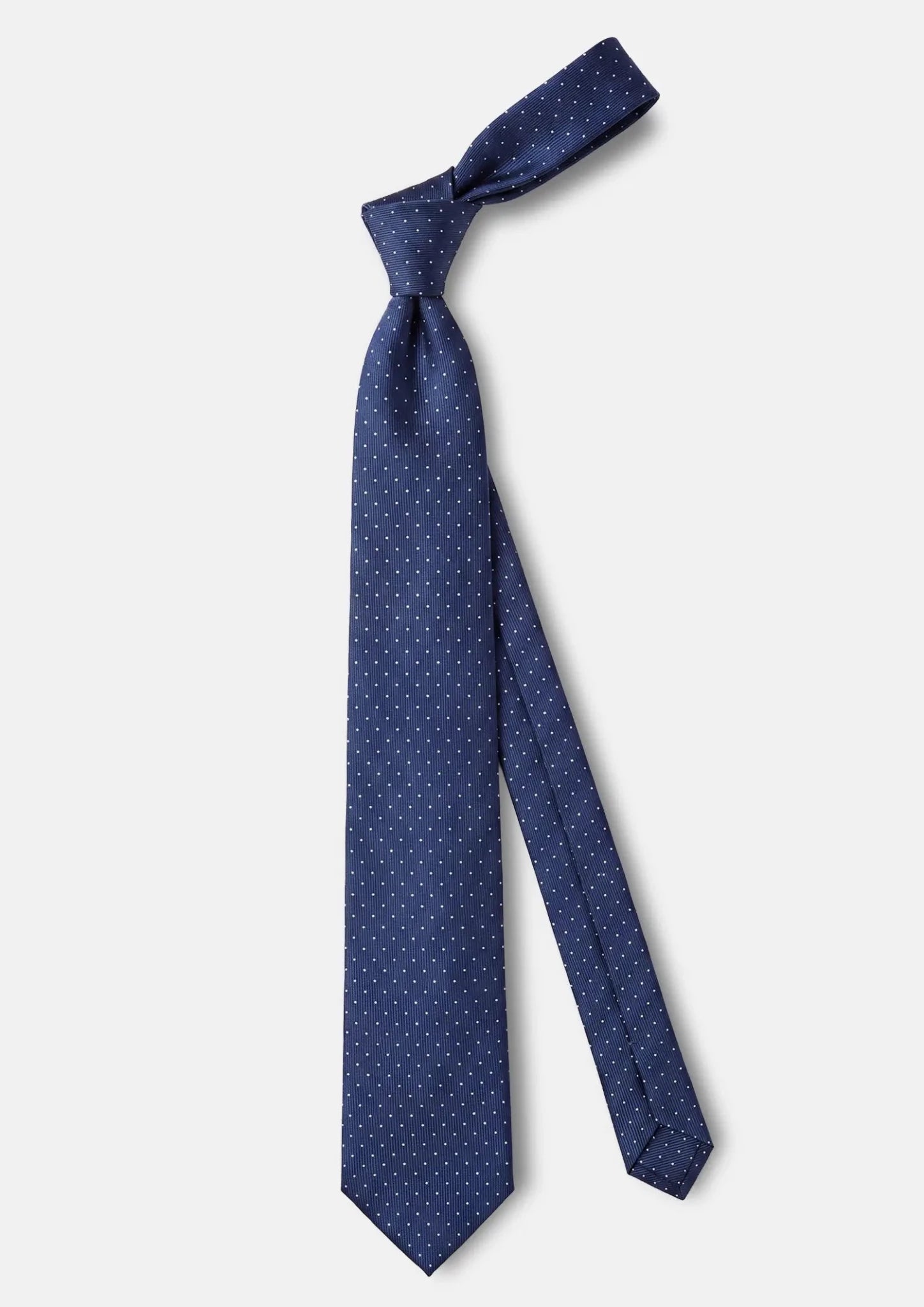 Deep Blue Pin Dot Tie - SARTORO435