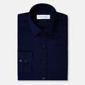 Deep Blue Ultrasoft Bamboo Shirt - SARTORO