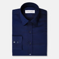 Deep Blue Ultrasoft Bamboo Shirt - SARTORO