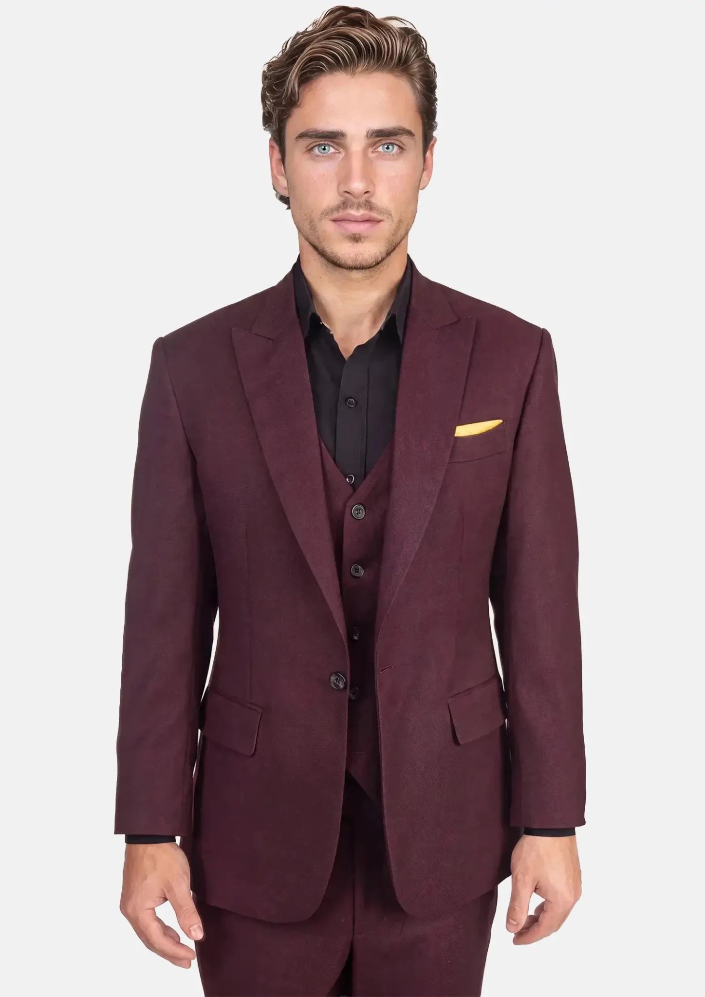 Deep Burgundy Birdseye Suit550