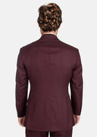 Deep Burgundy Birdseye Suit - SARTORO380