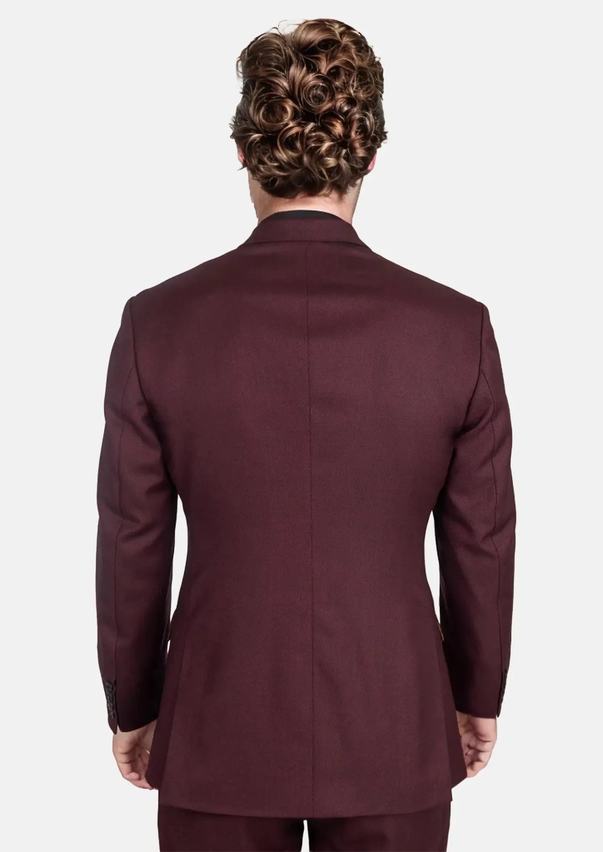 Deep Burgundy Birdseye Suit - SARTORO957