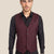 Deep Burgundy Birdseye Vest - SARTORO