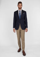 Deep Navy Ellis Jacket - SARTORO635